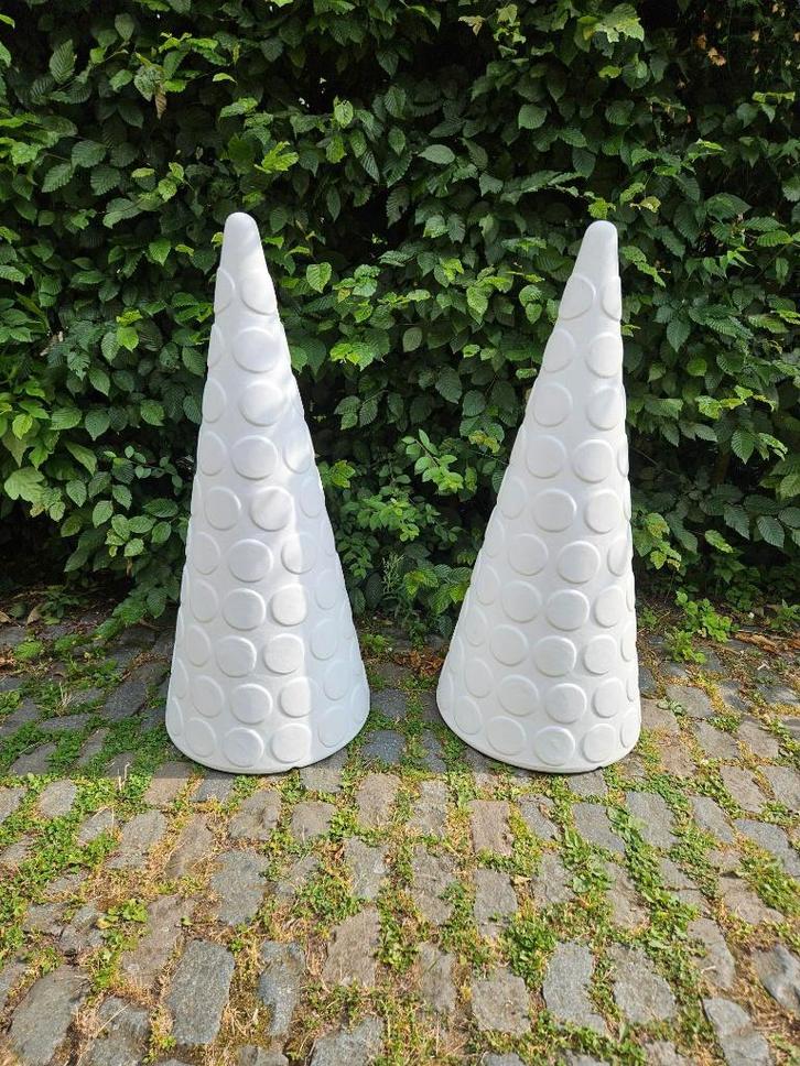 2 x New garden decoratieve kunststof kerstboom - tuinkegel, Diversen, Kerst, Zo goed als nieuw, Ophalen