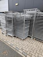 Inoxe karen met platen voor bakerij, Zakelijke goederen, Ophalen of Verzenden