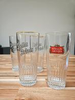 Stella Artois glazen 4 stuks, Verzamelen, Ophalen, Gebruikt, Bierglas