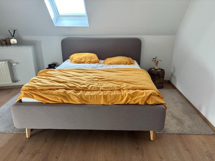 Pakketdeal: YGO slaapkamer 160×200 - extra korting tot 13/12, Huis en Inrichting, Slaapkamer | Bedden, Zo goed als nieuw, Tweepersoons