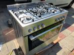 Vrijstaand RVS gasfornuis 5 pits z.g.a.n., Elektronische apparatuur, Ophalen, Zo goed als nieuw, Gas, Vrijstaand