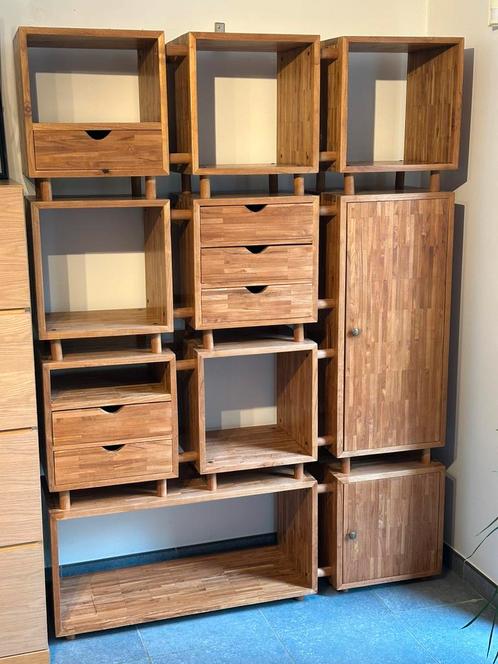 Handgemaakte teakhouten meubels - origineel concept, Huis en Inrichting, Kasten | Wandmeubels, Zo goed als nieuw, 150 tot 200 cm
