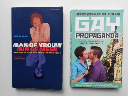 Boeken: Gay propaganda en Man of vrouw min of meer, Livres, Politique & Société, Enlèvement ou Envoi