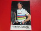 wielerkaart  1990 team pdm rudy dhaenens, Comme neuf, Envoi