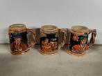 Prachtig lot vintage bierpullen / bierkannen in aardewerk, Ophalen of Verzenden