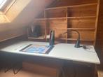 lang bord op schragen, Ophalen, Gebruikt, Bureau
