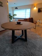 Nieuwe ronde tafel diam 160 te koop GERESERVEERD, Neuf, Cinq personnes ou plus, Rond, Chêne