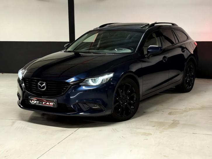 MAZDA 6 COMBI 2.2D SKYACTIV -EURO6- AUTOMAAT-SPORT-LINE✅, Auto's, Mazda, Bedrijf, Te koop, ABS, Achteruitrijcamera, Adaptieve lichten