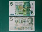 2x 5 gulden Nederland set Vondel, Postzegels en Munten, Bankbiljetten | Nederland, Ophalen of Verzenden, 5 gulden, Setje