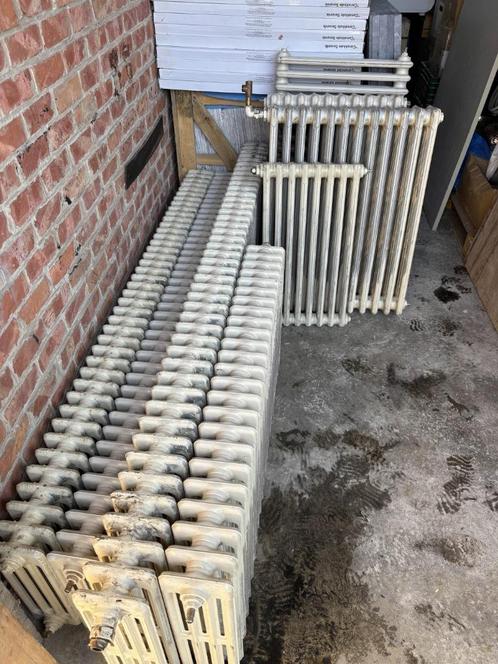 8 antieke gietijzeren radiatoren — gebruikt — verschillende, Doe-het-zelf en Bouw, Verwarming en Radiatoren, Gebruikt, Radiator