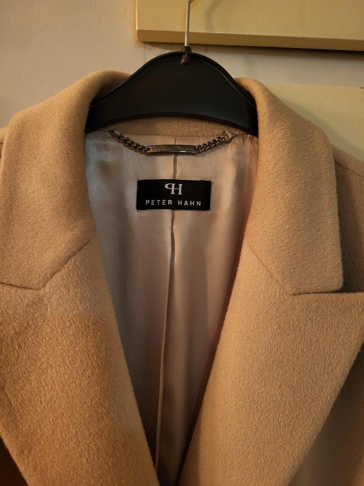 Nieuwe damesmantel in wolmix- Merknaam Peter Hahn., Kleding | Dames, Jassen | Winter, Nieuw, Maat 46/48 (XL) of groter, Beige