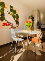 Witte ronde tafel (ø120cm), Huis en Inrichting, Tafels | Eettafels, Ophalen
