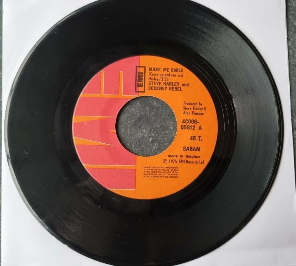 Steve Harley and Cockney Rebel "Make me smile", Ophalen of Verzenden, Zo goed als nieuw, Pop, Single