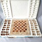 Schaakspel natuursteen 20x20 cm nieuw | schaken, schaakbord, Nieuw, Een of twee spelers, Ophalen of Verzenden