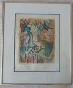 ANDRE GOEZU / AUBE / KLEURLITHO / 59x48cm / KADER / SIG, Ophalen of Verzenden