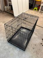 Zwarte hondenbench , geschikt voor grote hond, Dieren en Toebehoren, Ophalen, Zo goed als nieuw, Hondenhok