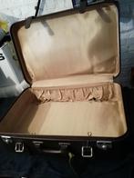Valise vintage, Slot, Leer, Zo goed als nieuw, 35 tot 45 cm