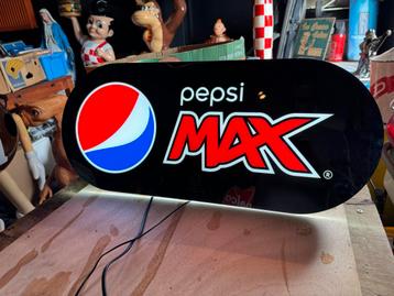 Boîte à lumière publicitaire Pepsi Max, Enlèvement ou Envoi, Utilisé, Table lumineuse ou lampe (néon)