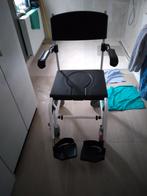 verrijdbare douche-en toiletstoel in 1 met 5 duim wielen, Diversen, Ophalen, Gebruikt