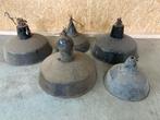 Lot antieke emaille fabriekslampen, Ophalen, Z, Gebruikt, E