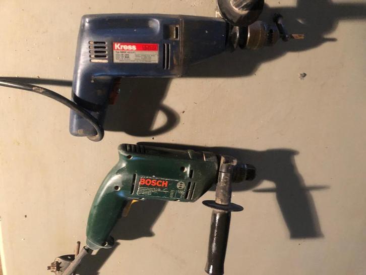 2 perceuses KRESS ET BOSCH, Bricolage & Construction, Outillage | Foreuses, Utilisé, Perceuse, Enlèvement