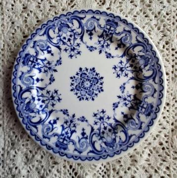 Klein Frans Gien bordje, wandbordje, blauw motief beschikbaar voor biedingen