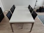 Eettafel + zes stoelen van BoConcept, Huis en Inrichting, Ophalen, 50 tot 100 cm, Zo goed als nieuw, Vijf personen of meer