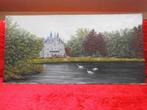 Origineel schilderij Jean Vranckx - KASTEEL VAN LINDEN, Ophalen