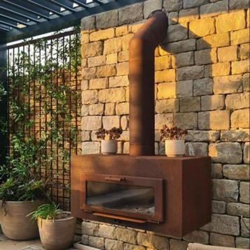 Cortenstaal buitenhaard, tuinhaard, barbecue, grill beschikbaar voor biedingen