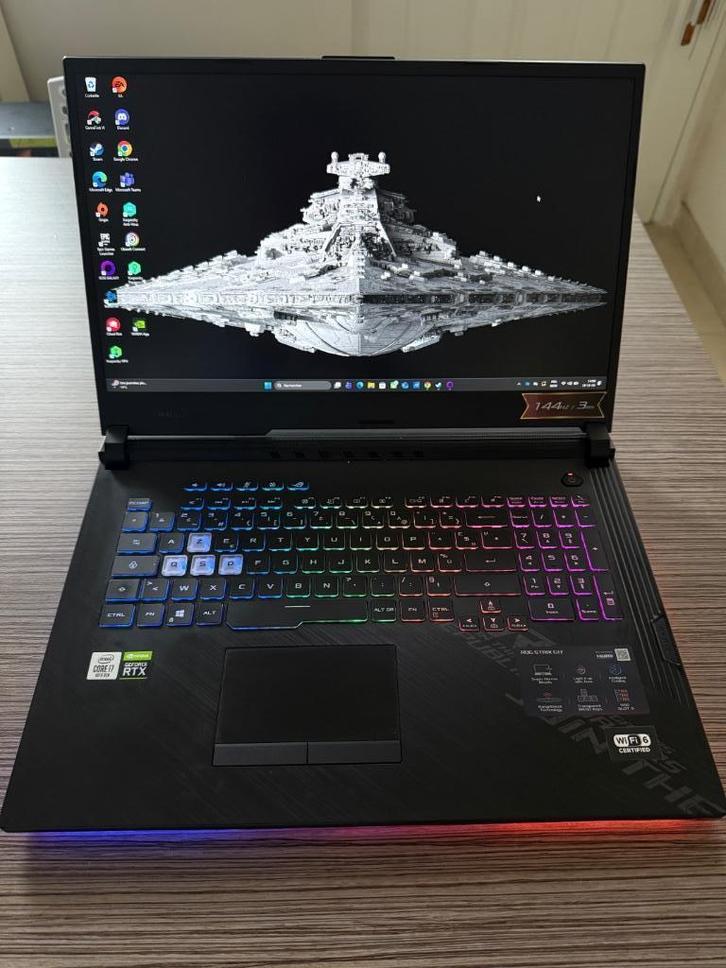 PC Portable ASUS ROG Strix, Computers en Software, Windows Laptops, Zo goed als nieuw, 17 inch of meer, SSD, 2 tot 3 Ghz, 16 GB
