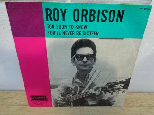 Roy Orbison Single "Too Soon To Know" [Nederland-1966], CD & DVD, Vinyles Singles, Utilisé, Single, Pop, 7 pouces, Envoi