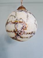Suspension Art Déco en opaline moucheté, 1920/30, Enlèvement ou Envoi