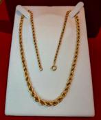 18k gouden touwketting met 750 gestanste afwerking, Handtassen en Accessoires, Ophalen, Nieuw, Goud, Goud