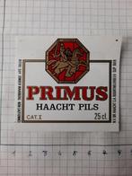 Bieretiket Primus Haacht Pils, Verzamelen, Ophalen of Verzenden, Zo goed als nieuw