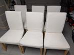 6 chaises blanches ikea henriksdal, Huis en Inrichting, Ophalen