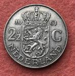 Rijksdaalder d'argent 1961 Juliana, 2½ florins, Enlèvement ou Envoi, Monnaie en vrac, Argent