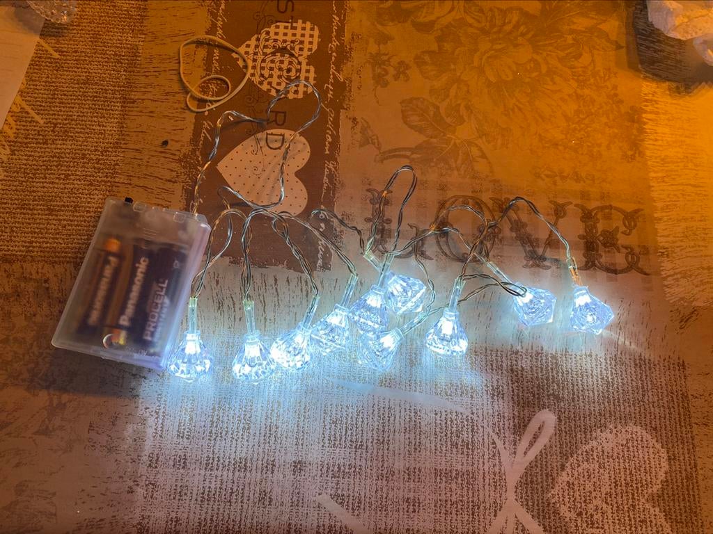 Lichtsnoer diamantjes, Ophalen, Zo goed als nieuw