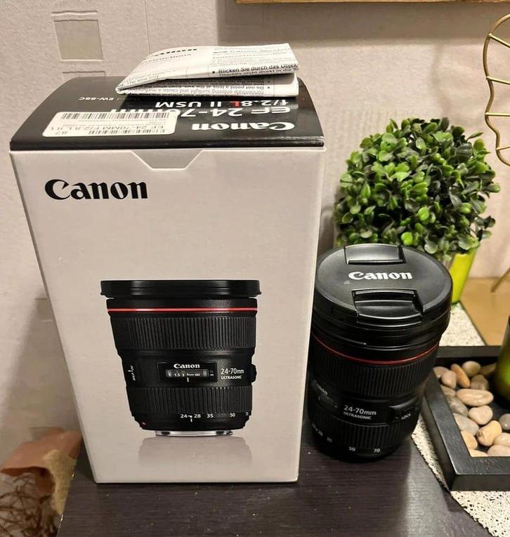 Canon EF 24-70mm f/2.8 L USM II Lens, Audio, Tv en Foto, Foto | Lenzen en Objectieven, Zo goed als nieuw, Standaardlens, Zoom