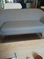 Grijze bank in gevlekte stof, Ophalen, Hout, Moderne tendance., Minder dan 75 cm