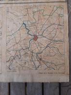 oude militaire landkaart, Boeken, Atlassen en Landkaarten, Gelezen, Diverse auteurs, Landkaart, 1800 tot 2000