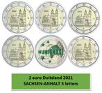 2 euros Allemagne 2021 Sachsen-Anhalt 5 lettres, 2 euros, Enlèvement ou Envoi, Allemagne