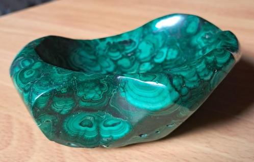 Asbak (of schaaltje) in malachiet, Verzamelen, Mineralen en Fossielen, Ophalen