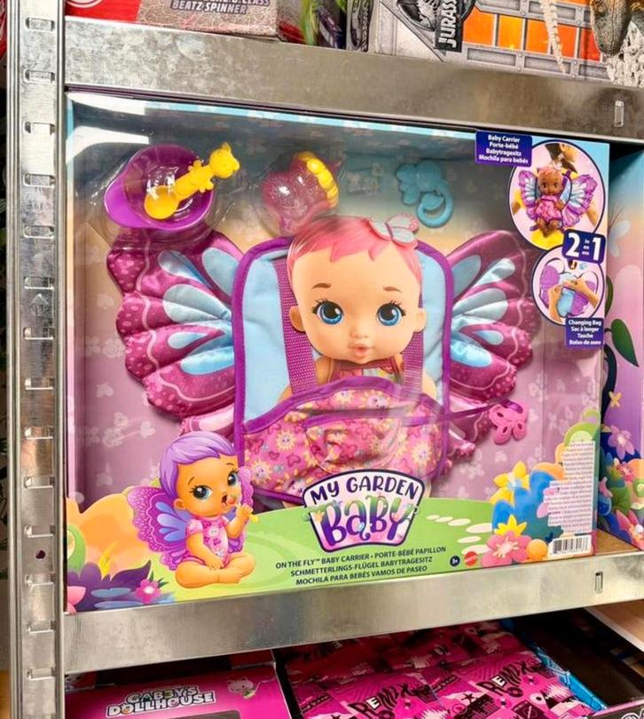 Mattel My Garden Baby Vlindervleugel draagzak luiertas tas, Verzamelen, Poppen, Nieuw, Accessoires, Ophalen of Verzenden
