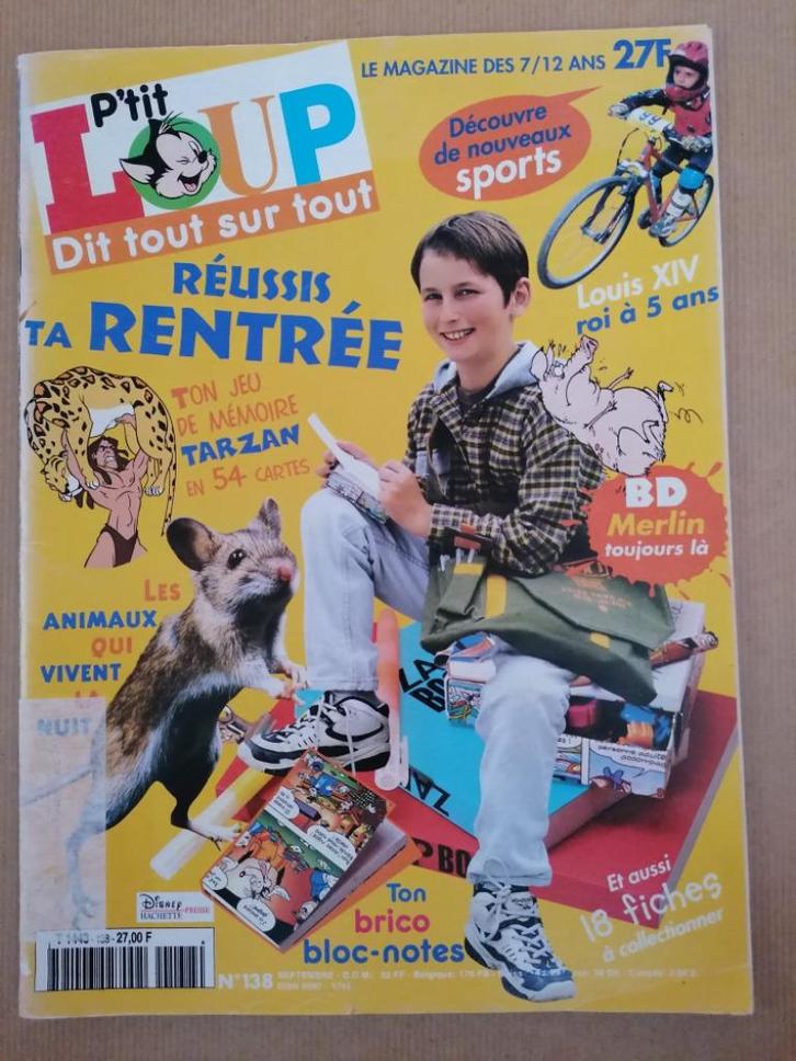 P'TIT LOUP DIT TOUT SUR TOUT N138 SEPTEMBRE 2000 Le magazin, Livres, Livres pour enfants | Jeunesse | 10 à 12 ans, Utilisé, Enlèvement ou Envoi