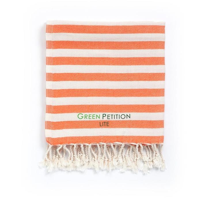 Strandlaken Mare Tangerine- fouta- Green Petition gratis ver, Huis en Inrichting, Badkamer | Badtextiel en Accessoires, Nieuw