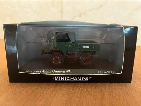 Minichamps Mercedes-Benz Unimog 401 –1:43– Limited Edition, Hobby en Vrije tijd, Modelauto's | 1:24, Zo goed als nieuw, Auto, Overige merken
