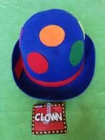 VILTEN CLOWN-BOLHOED L 20 B 17 cm (= maten zonder rand), Ophalen of Verzenden, Gebruikt, Hoed of Pruik