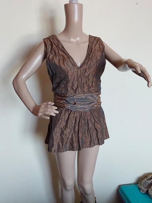 Prachtige bronskleurige cardigan van Cora Kemperman, Vêtements | Femmes, Blouses & Tuniques, Comme neuf, Enlèvement ou Envoi