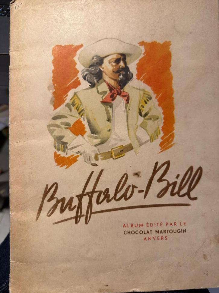 CHROMOS-album, MARTOUGIN chocolate Antwerpen-Buffalo Bill, Antiek en Kunst, Curiosa en Brocante, Ophalen