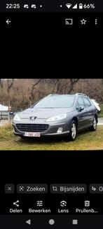 Peugoey 407 diesel, Auto's, Peugeot, Achterwielaandrijving, Zwart, Leder, Diesel